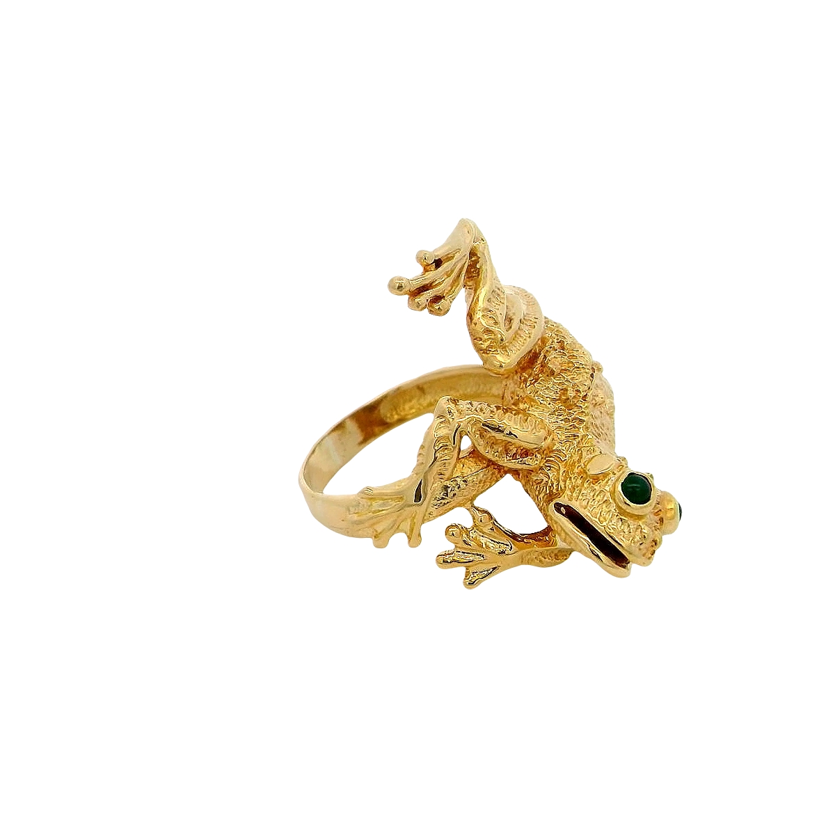 18k Yellow Gold Frog Ring