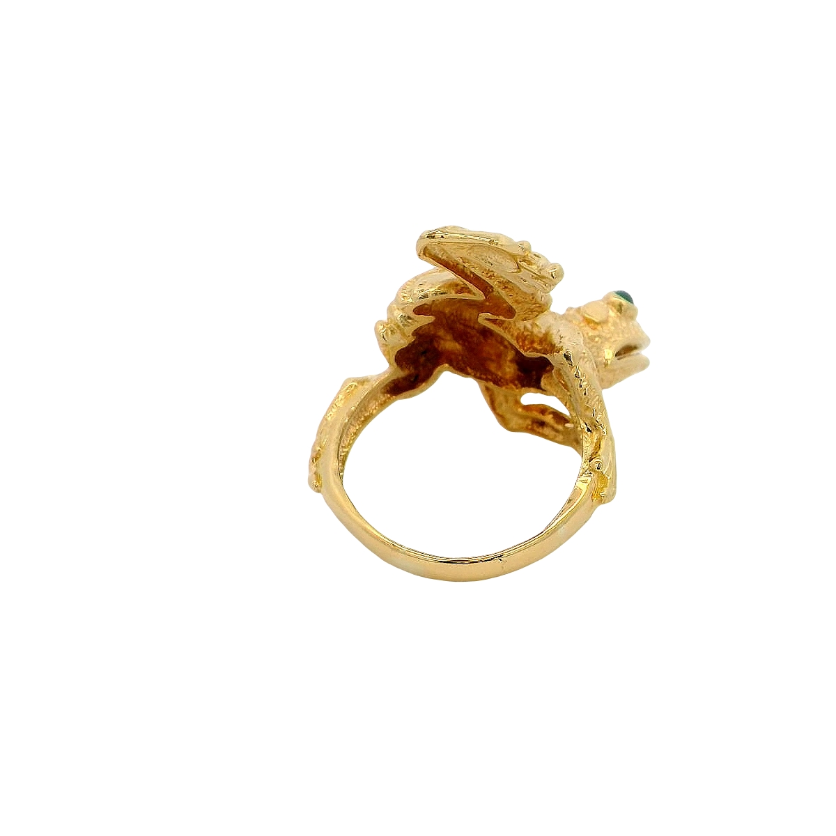 18k Yellow Gold Frog Ring