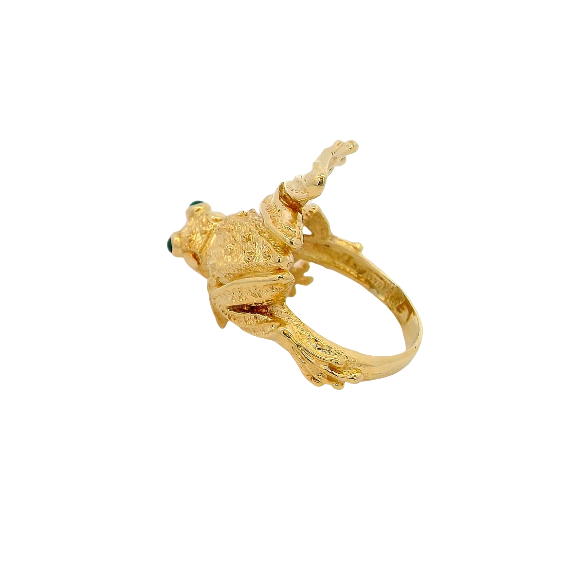 18k Yellow Gold Frog Ring