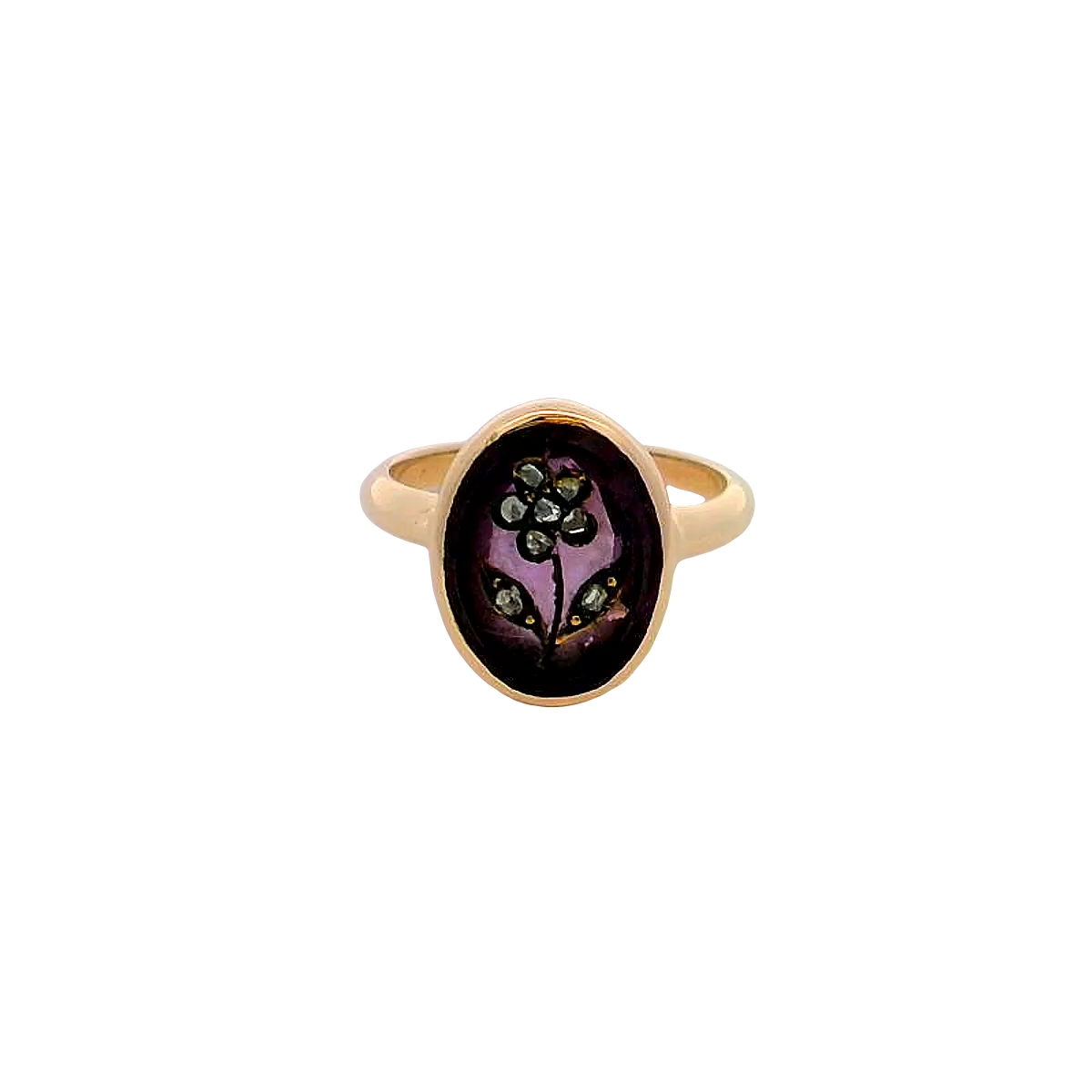 10k Yellow Gold Flower Ring