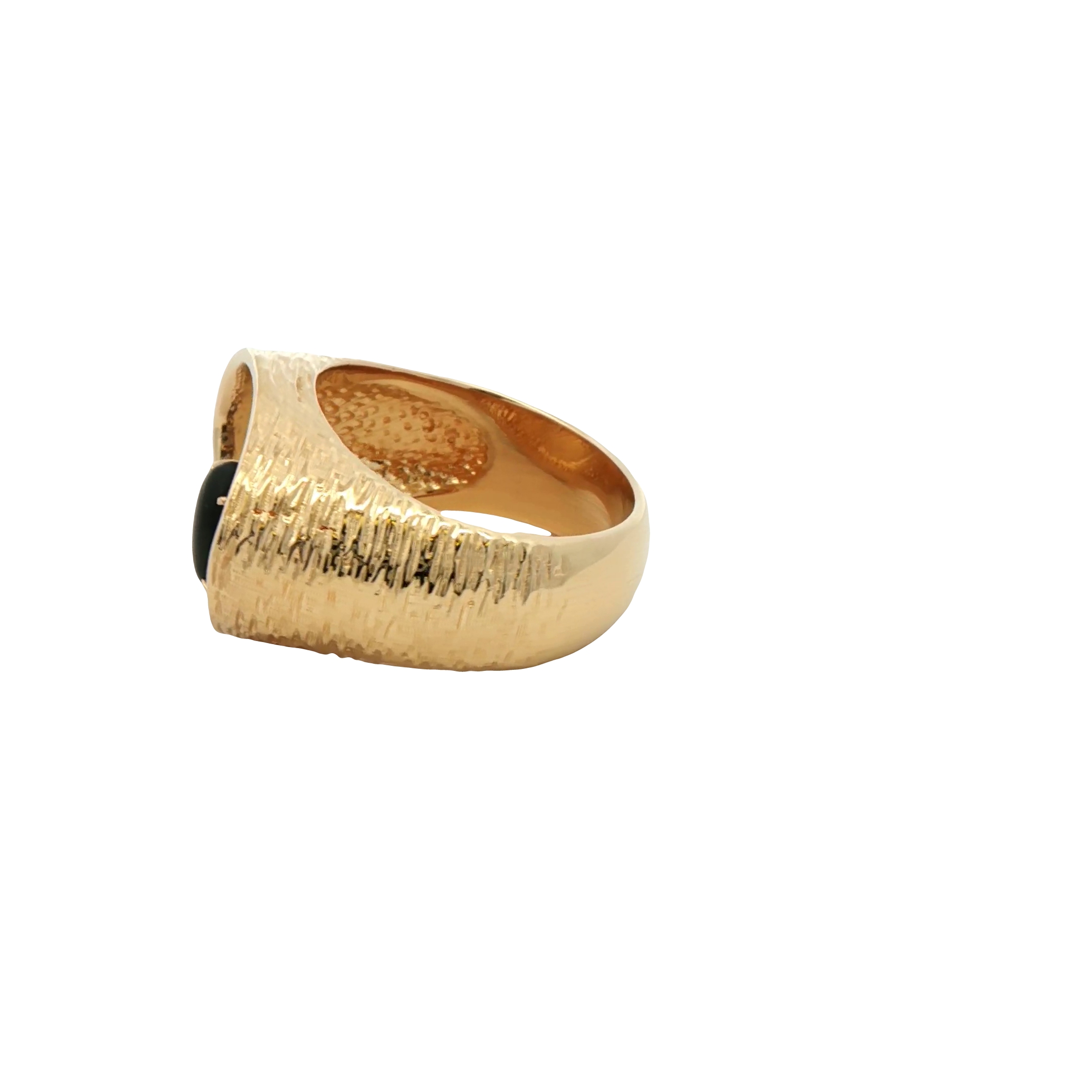 14k Yellow Gold Sapphire And Diamond Estate Ring