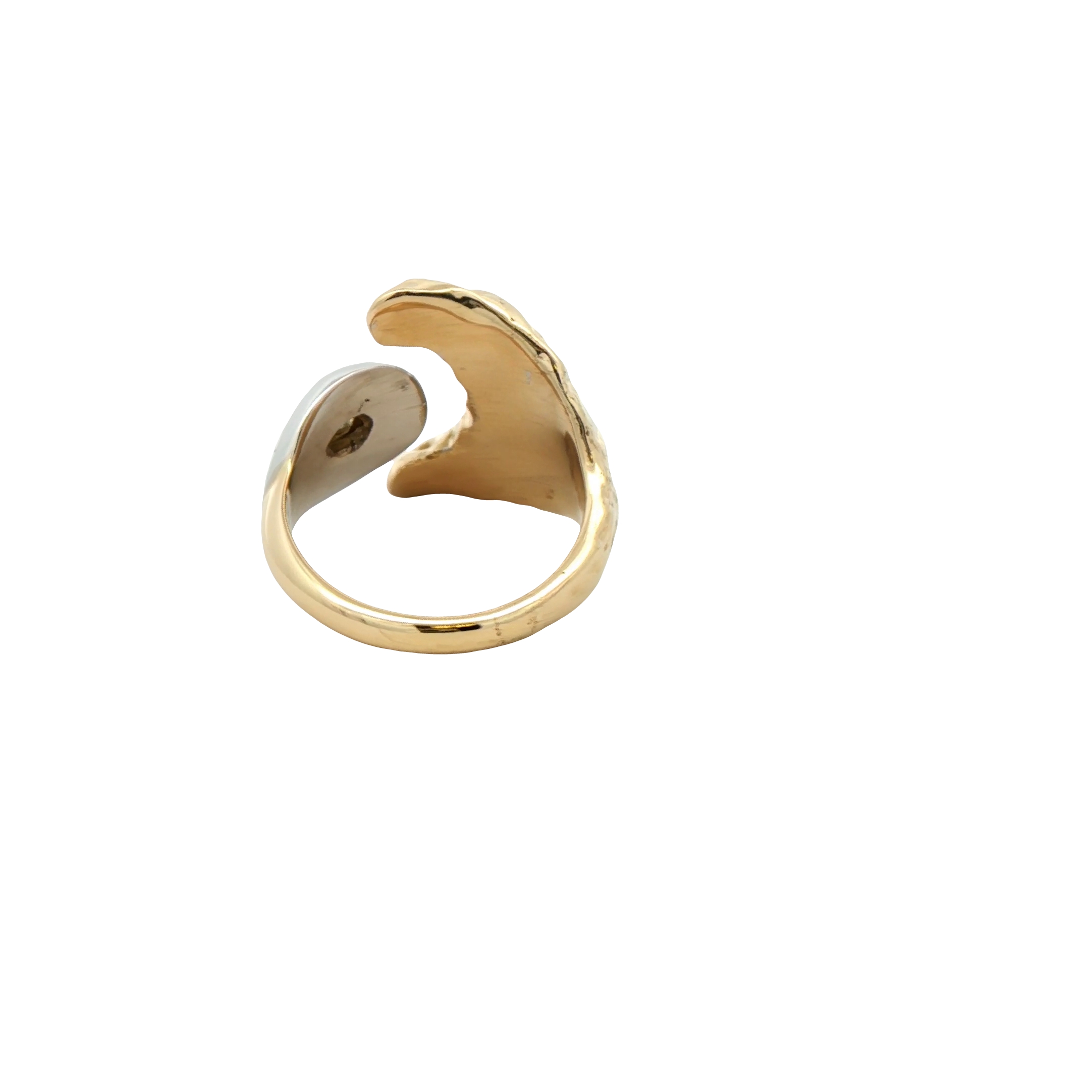 14k Yellow Gold Free Form Estate Ring