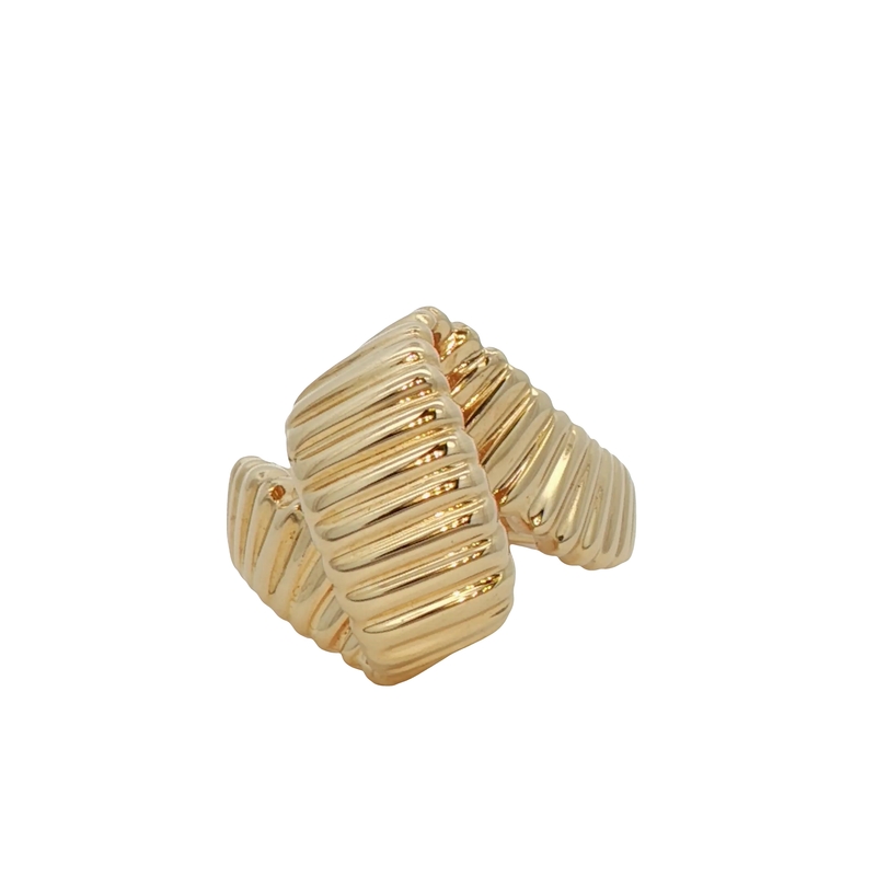 14k Yellow Gold Free Form Ring