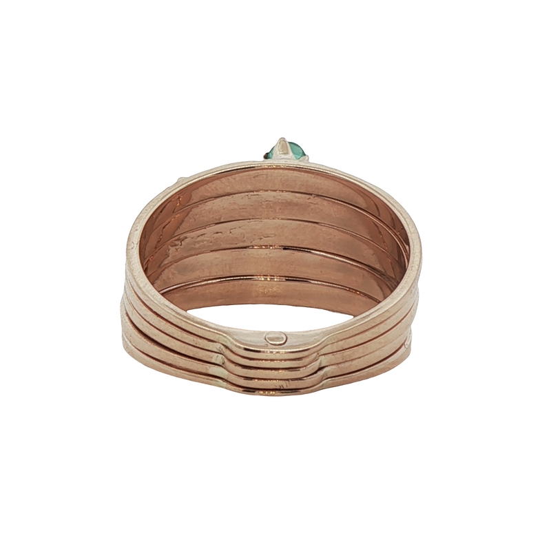 14k Rose Gold Multi-stone Ring