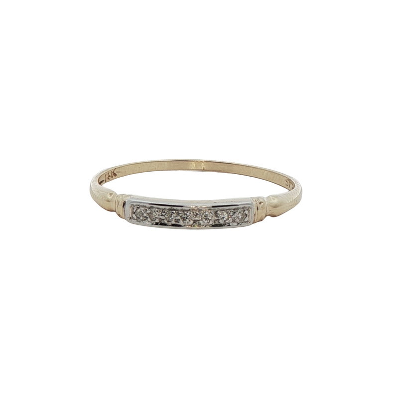 14k Two-tone Diamond Ring