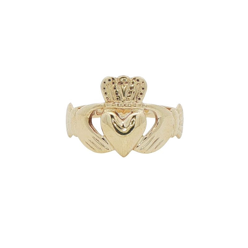 9k Yellow Gold Claddagh Ring
