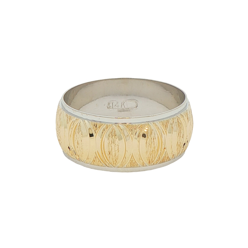 14k Two Tone Band