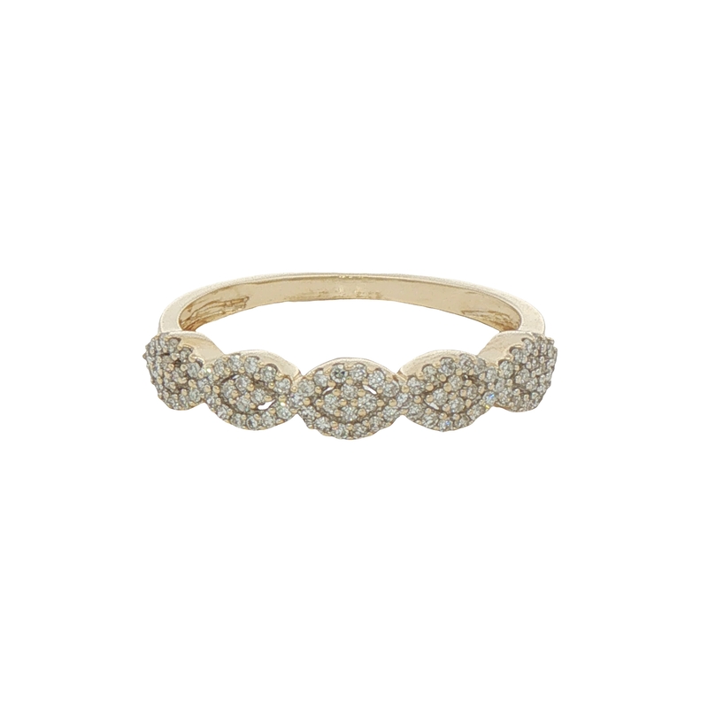 14k Yellow Gold And Diamond Ring