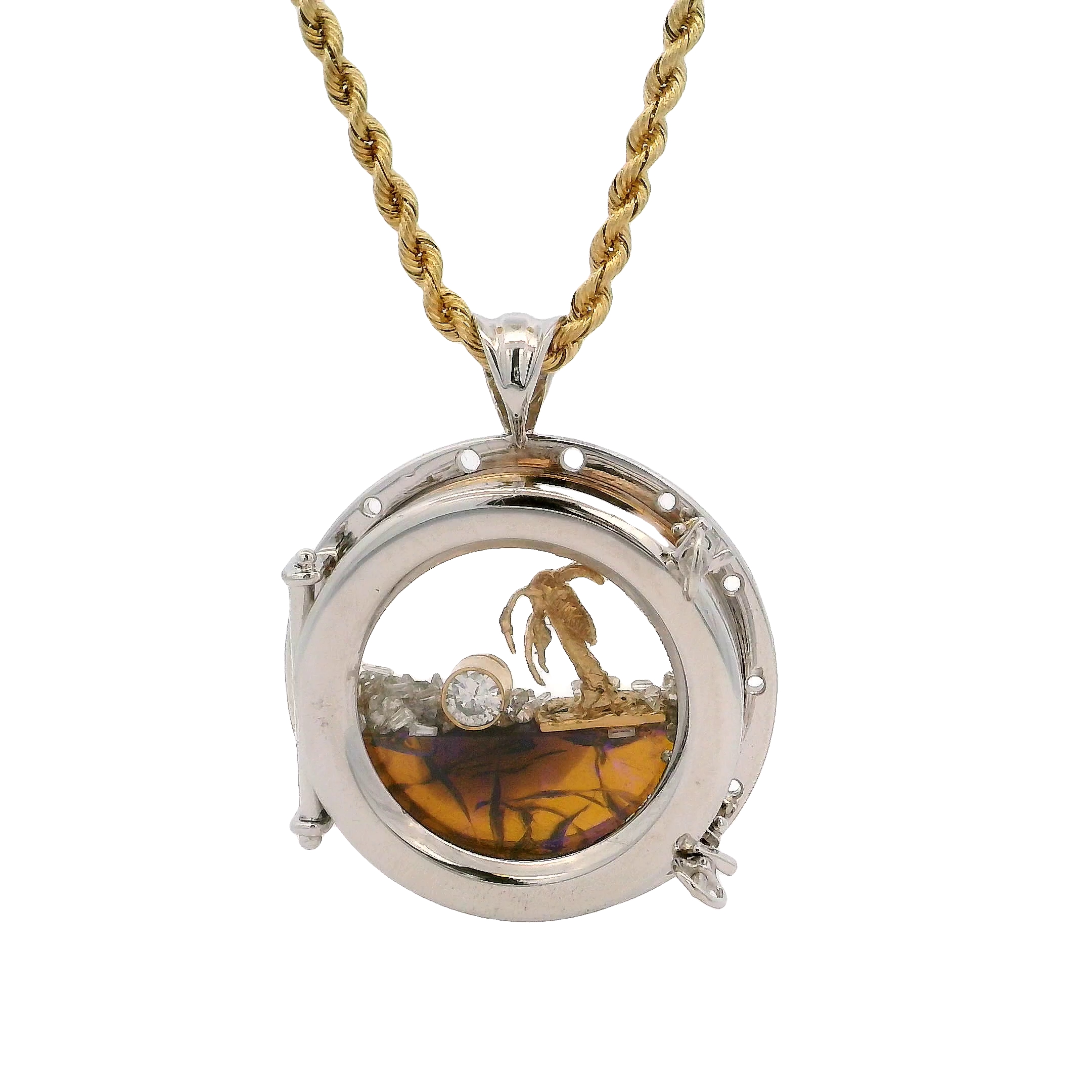 Porthole Pendant Necklace