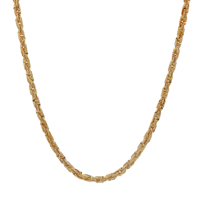 Necklace Length 18 Style: Rope
Metal: 14 Karat
Color: Yellow
Finish: Diamond Cut