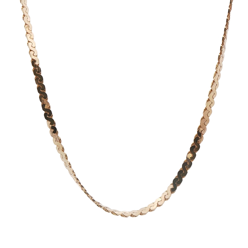 Yellow Gold Serpentine Necklace