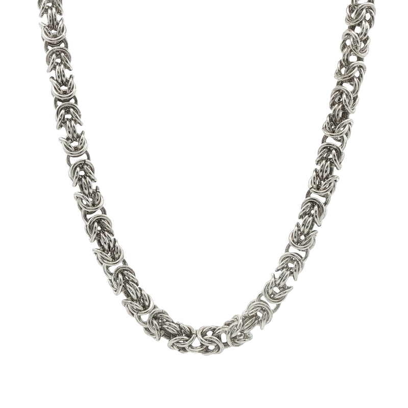 Sterling Silver Byzantine Chain Necklace