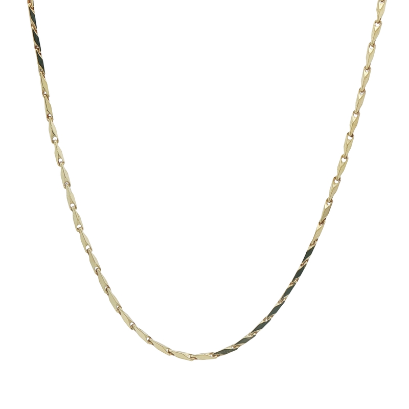 14k Yellow Gold Fancy Link Chain