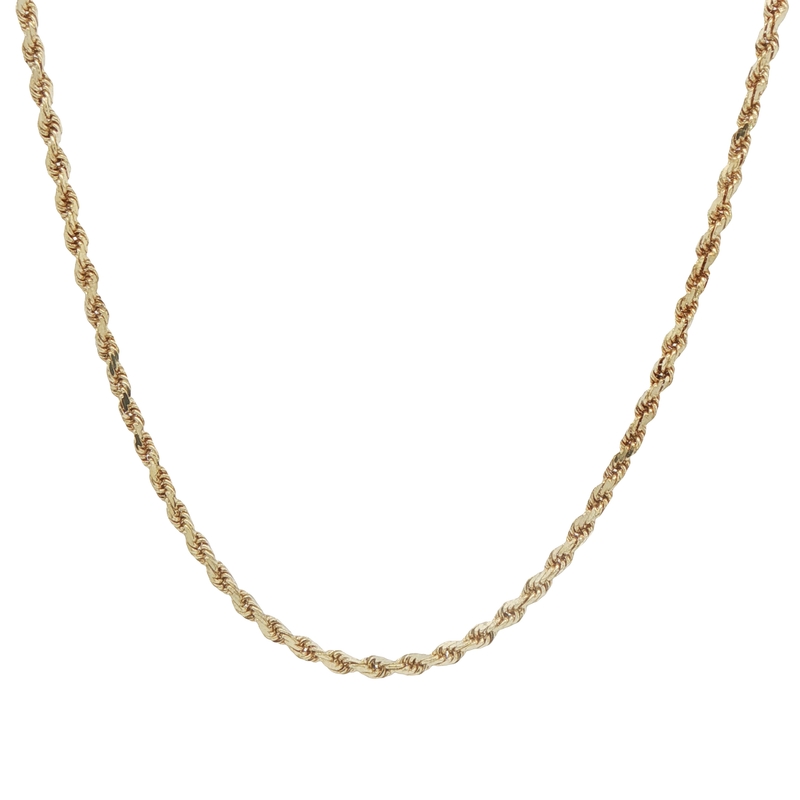 14k Yellow Gold Rope Chain