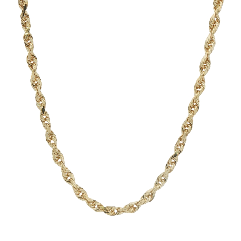 14k Yellow Gold Rope Chain