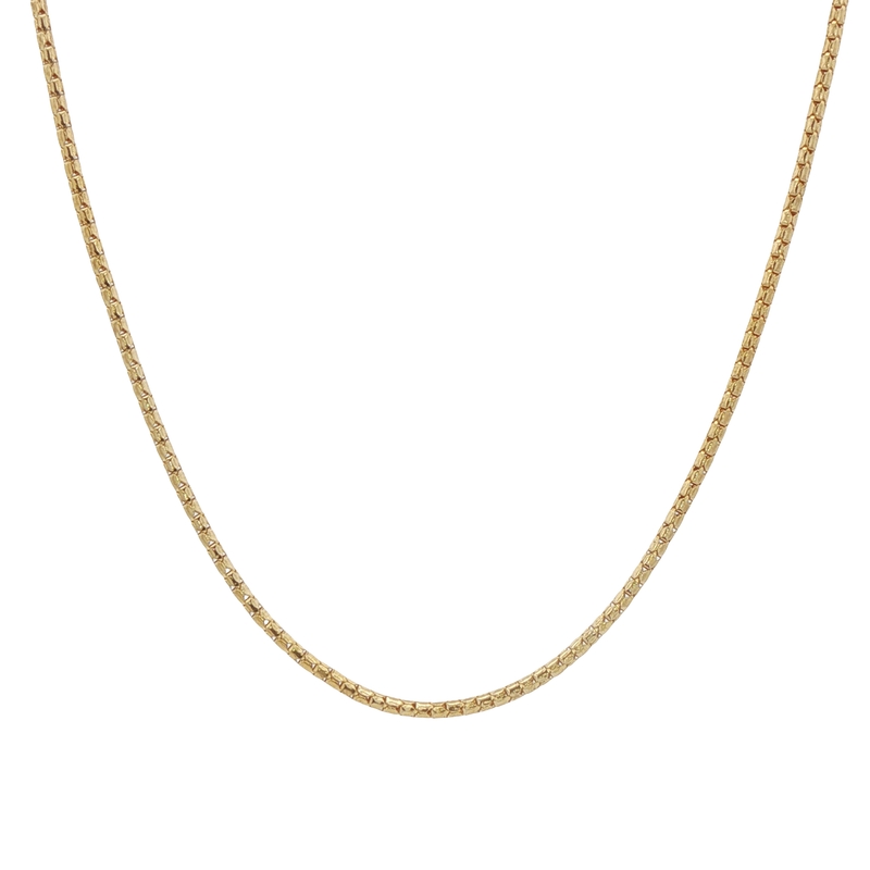 14k Yellow Gold Round Chain