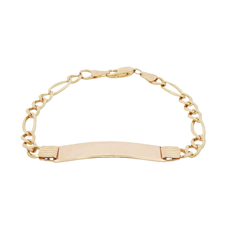 14k Yellow Gold Id Bracelet