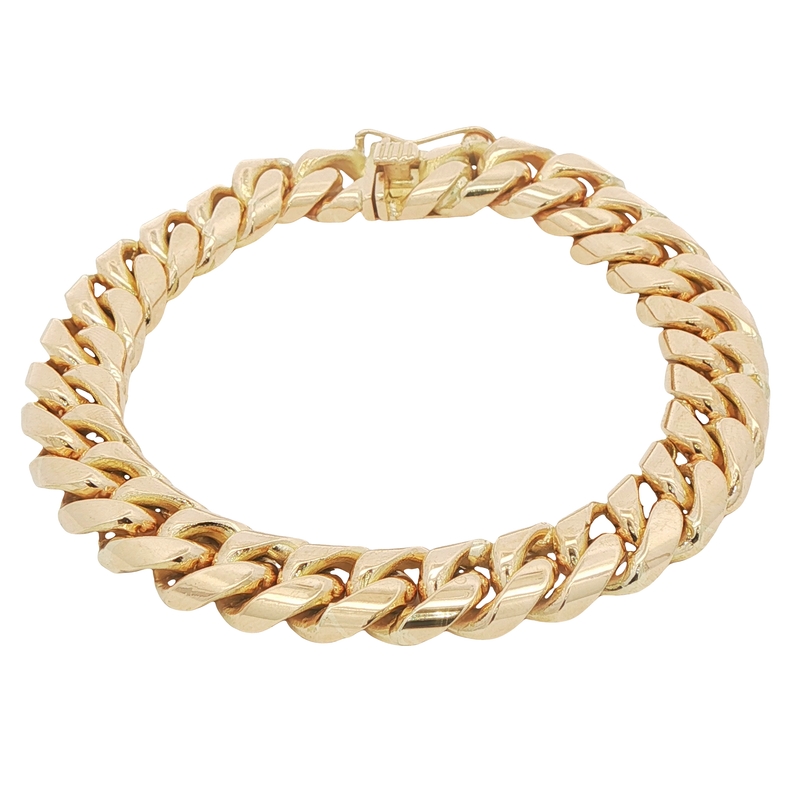 18k Yellow Gold Curb Link Bracelet