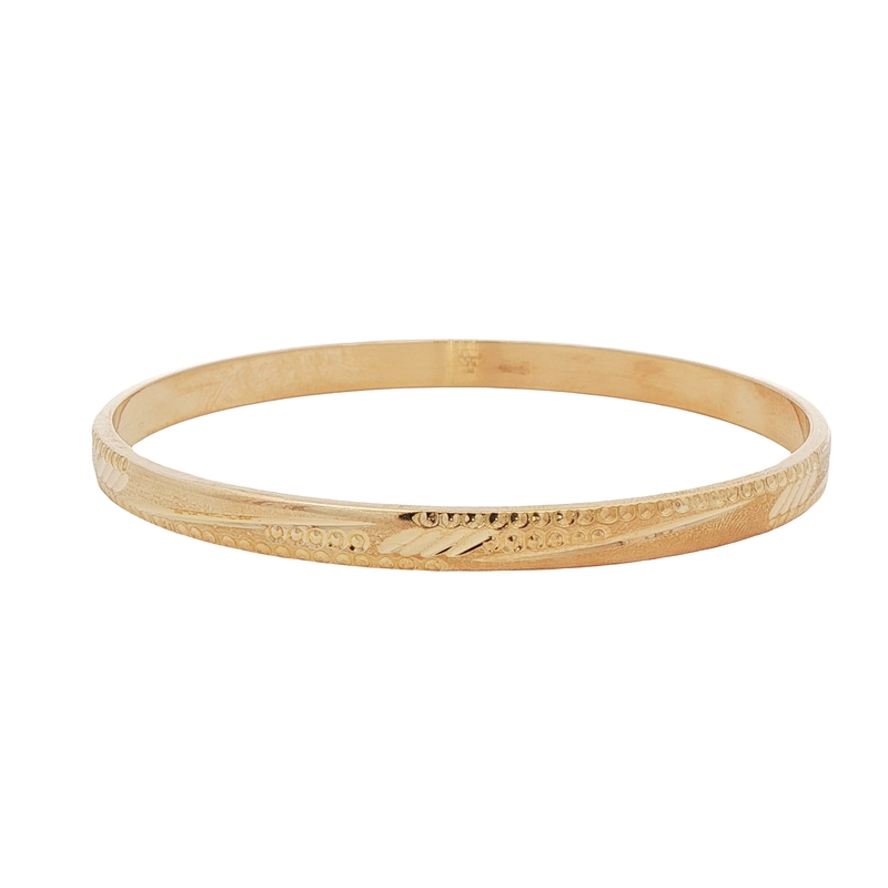 21k Yellow Gold Bangle Bracelet