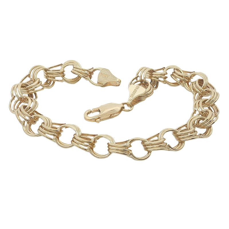 14k Yellow Gold Charm Bracelet