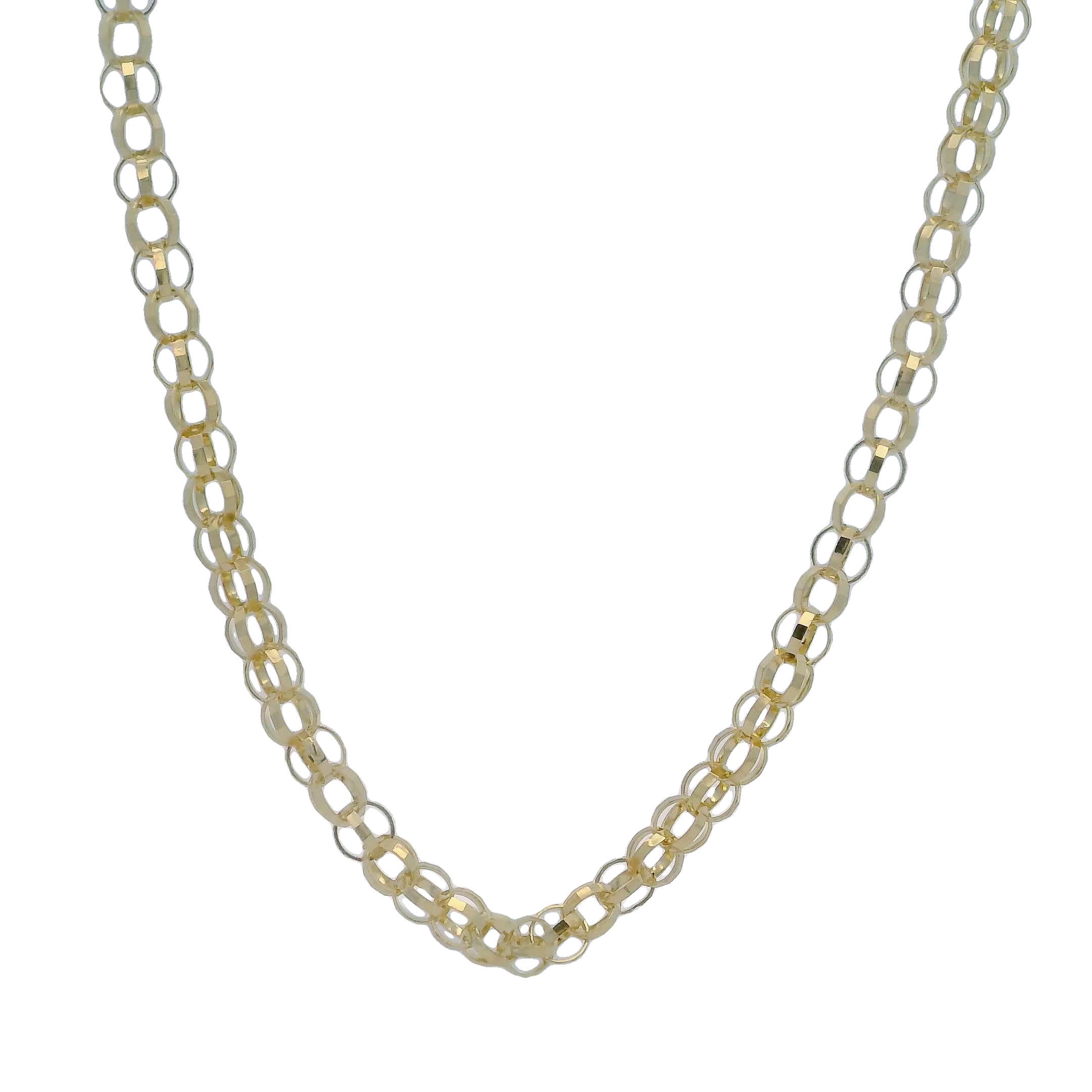 14k Yellow Gold Double Rolo Chain