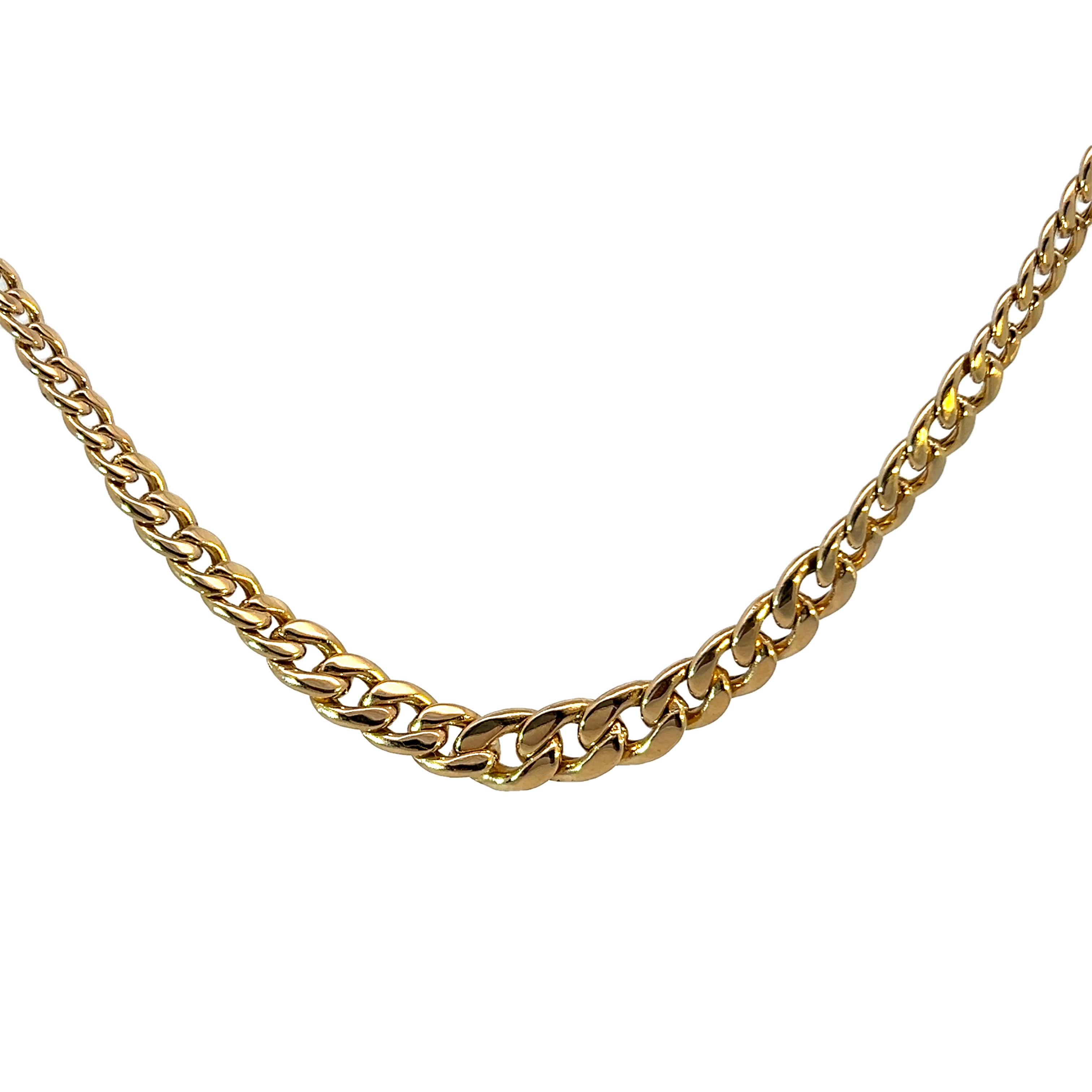14k Yellow Gold Curb Link Chain