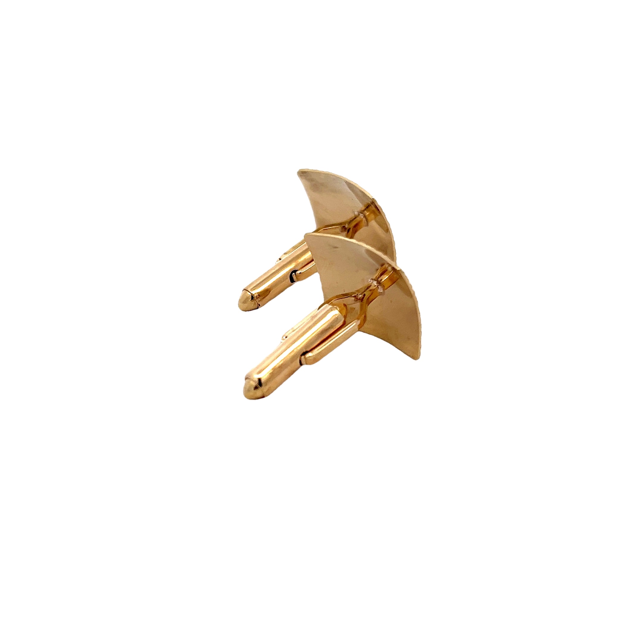 14k Yellow Gold Square Cufflinks