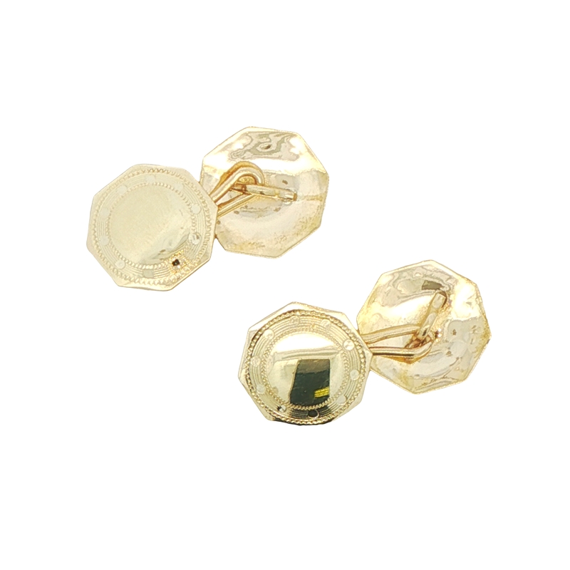 10k Yellow Gold Cufflinks