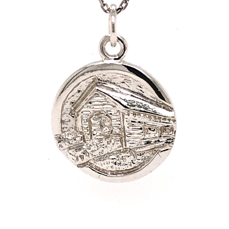 Frederick Charm   Covered Bridge  Sterling Silver