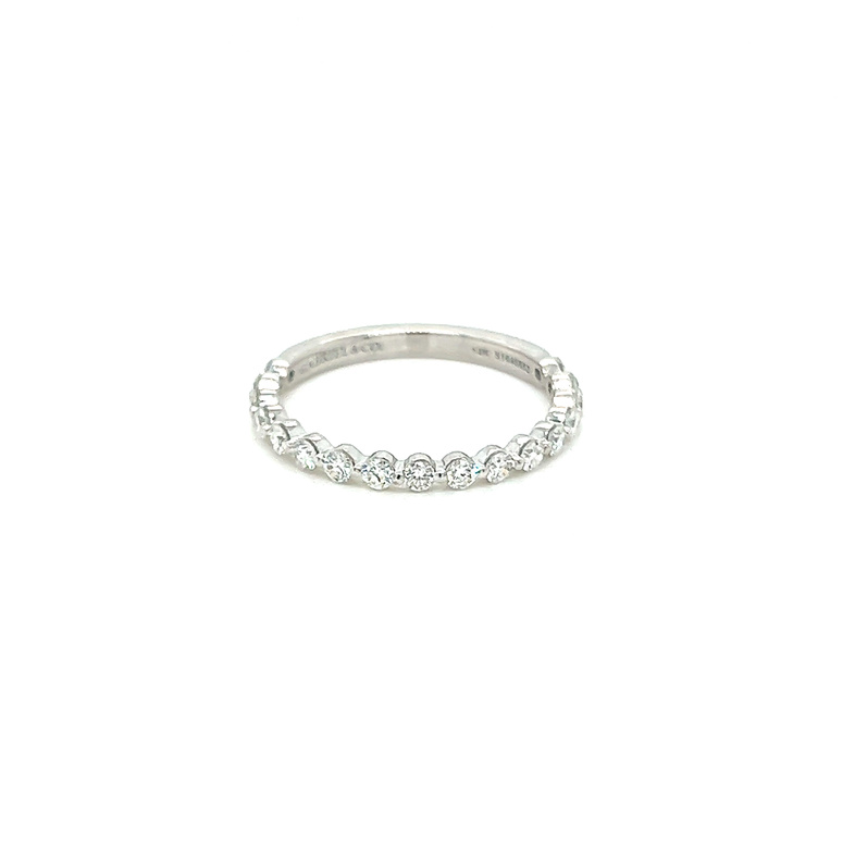 Lady s White 14 Karat Anniversary Ring With 17=0.49Tw Round Brilliant G/H Si Diamonds