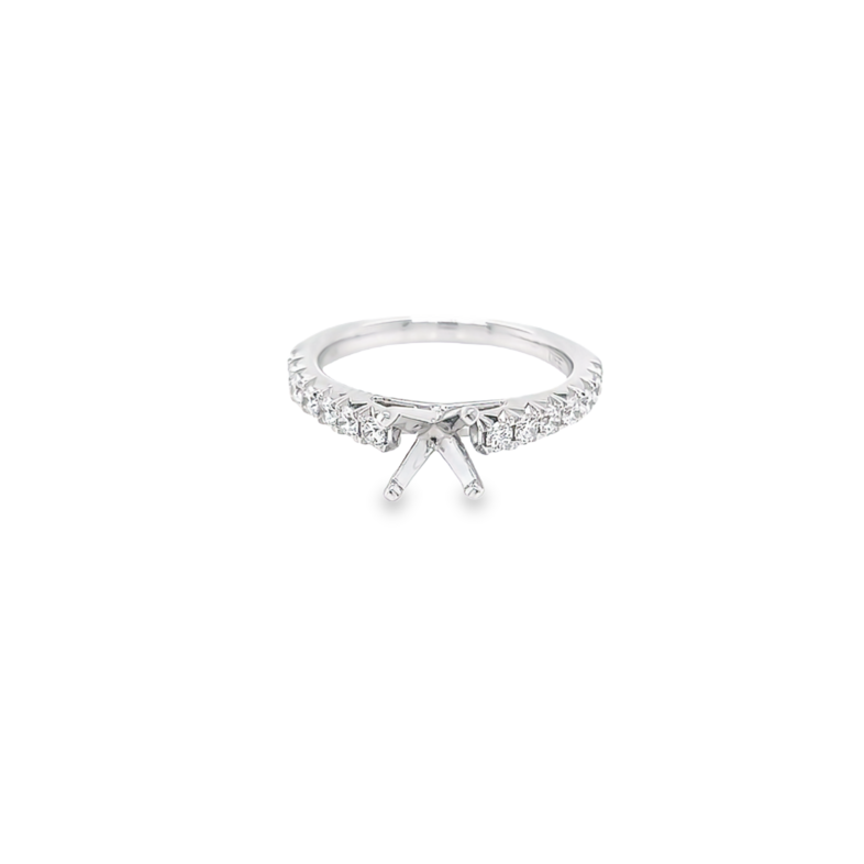 14 Karat white gold Ring With 14=0.50Tw Round Brilliant G Vs Diamonds