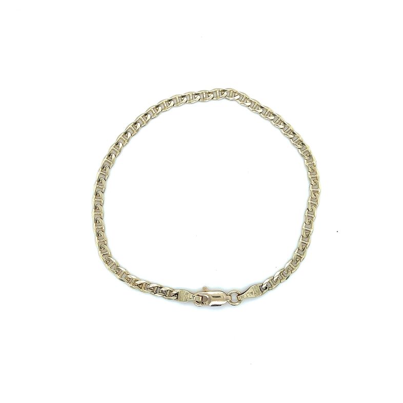 14 Karat yellow gold Marine Bracelet Length 7