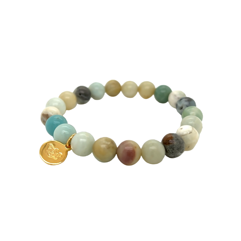 8mm Amazonite beaded bracelet for charity Platoon22