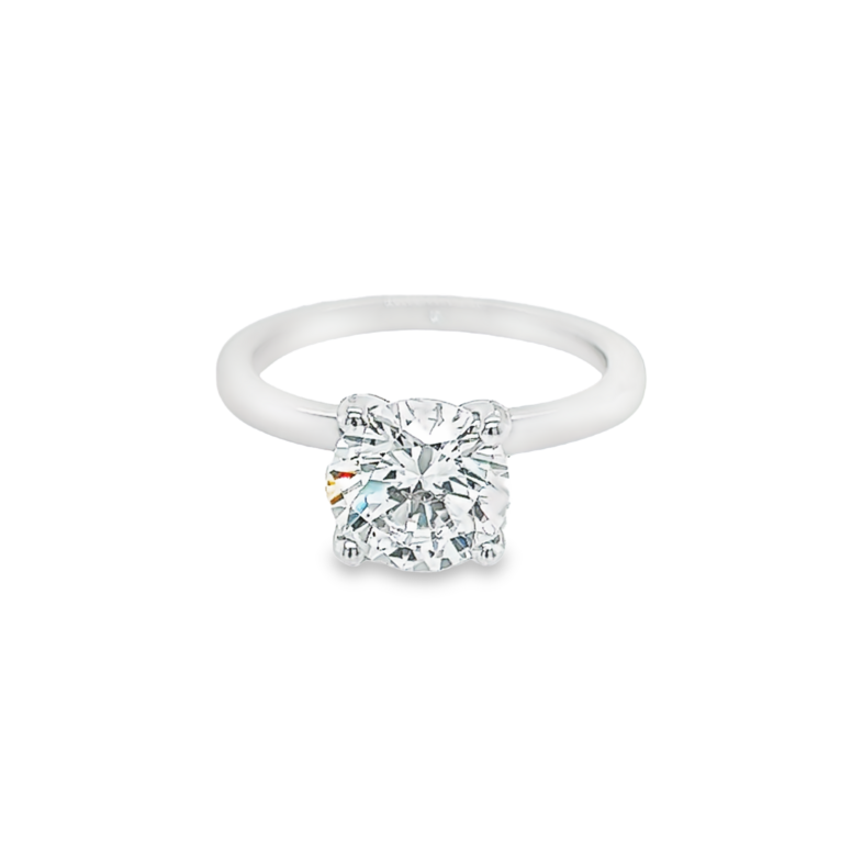 White 14 Karat SAMPLE solitaire Remount- Bridal Rings