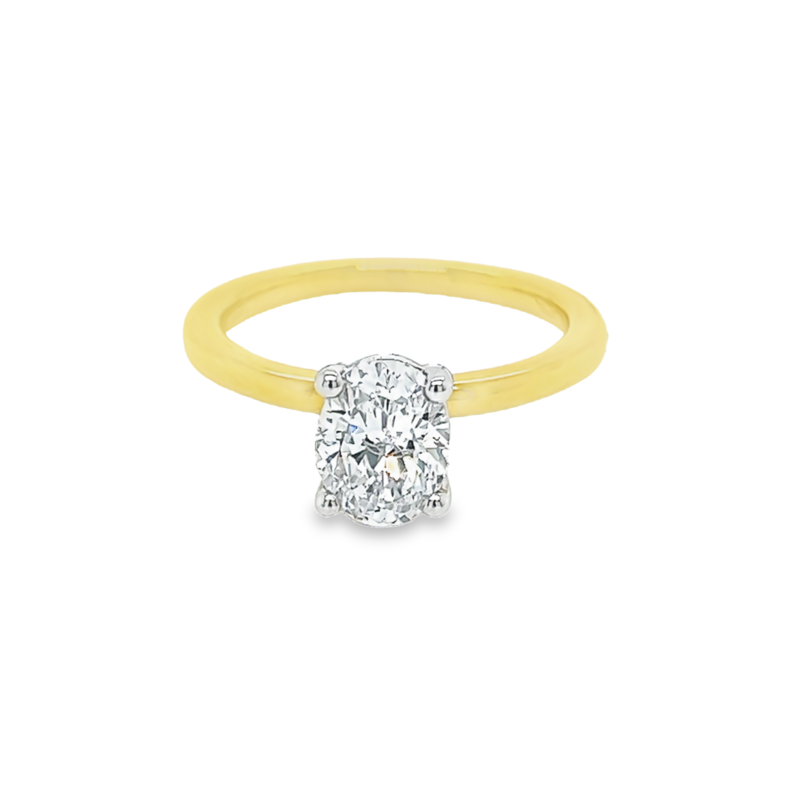 Yellow 14 Karat SAMPLE solitaire Remount- Bridal Rings