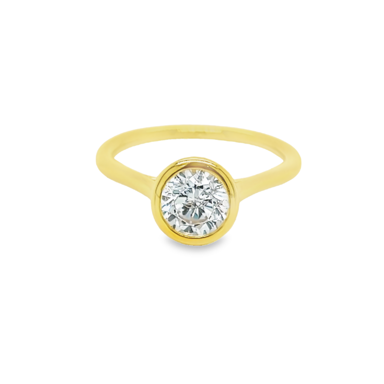Yellow 14 Karat SAMPLE bezel Remount- Bridal Rings