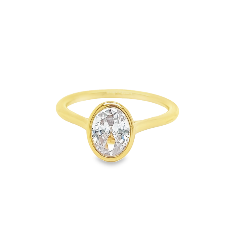 Yellow 14 Karat SAMPLE bezel Remount- Bridal Rings