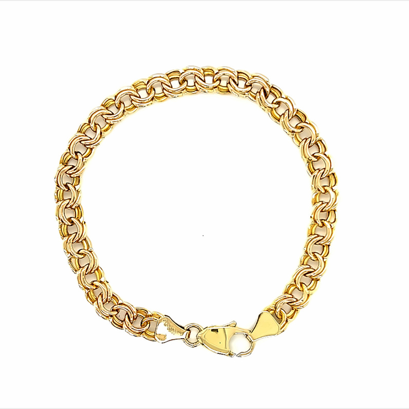 Yellow 14 Karat Charm Bracelet