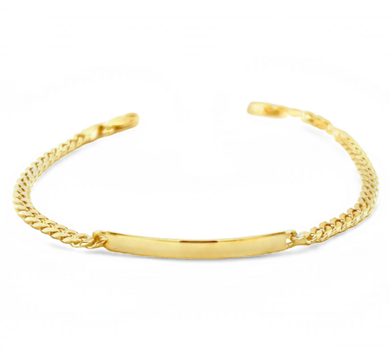 Yellow 14 Karat ID Bracelet