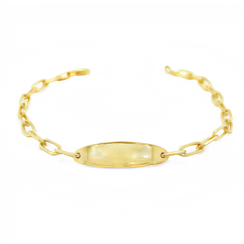 Yellow 14 Karat ID Bracelet