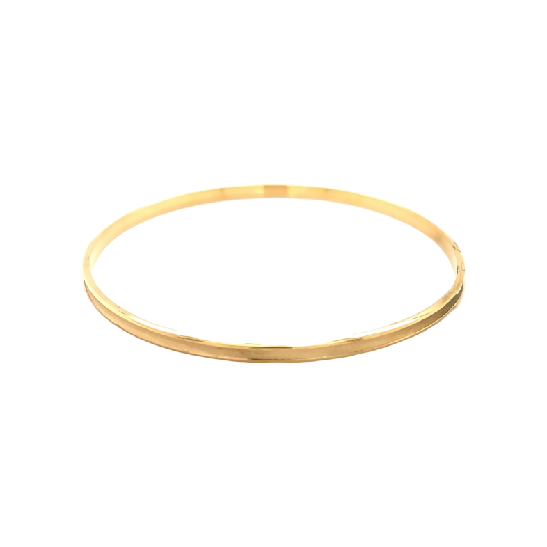 Yellow 14 Karat Bangle Bracelet