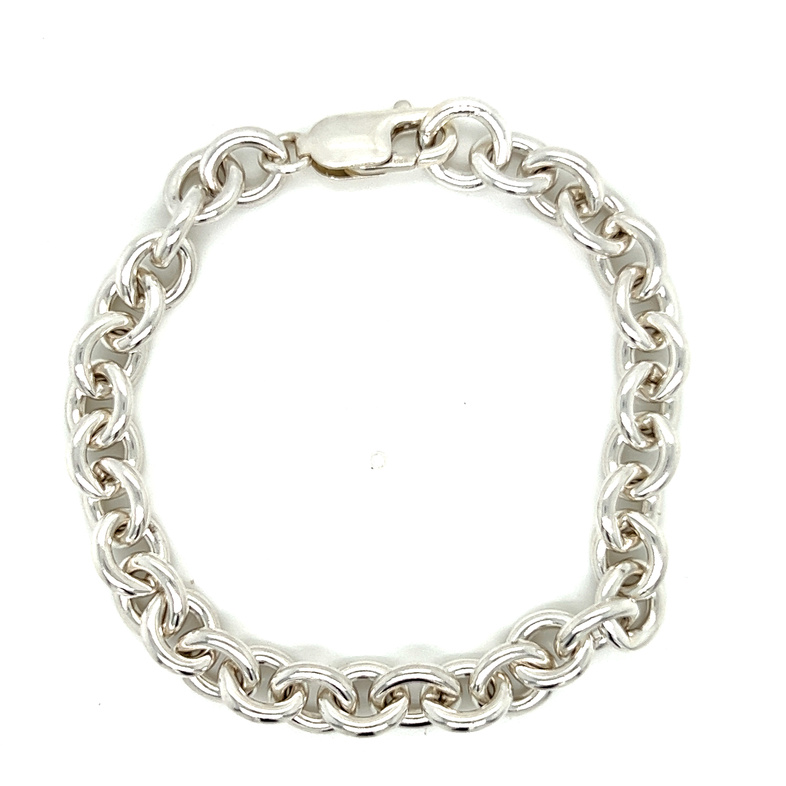 Sterling Cable Link Bracelet Length 7