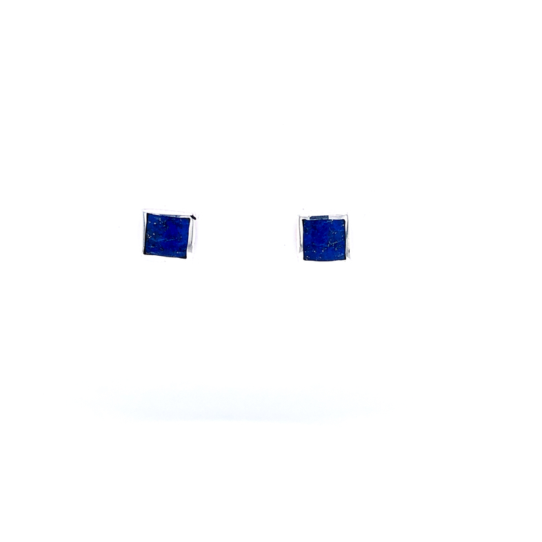 Lady s sterling earrings with two lapis.