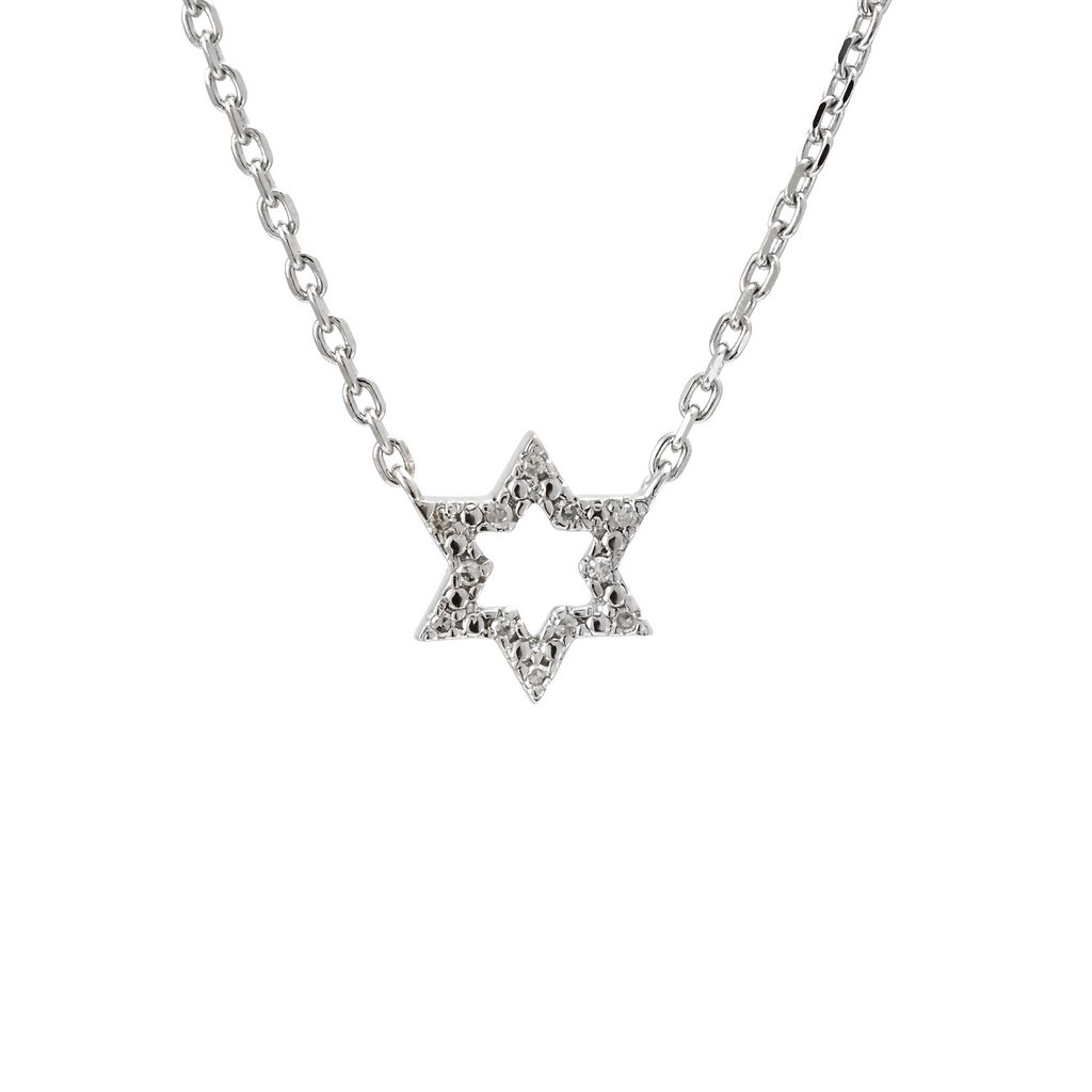 Sterling Statement Necklace 12=0.05tw Round Brilliant G I Diamonds