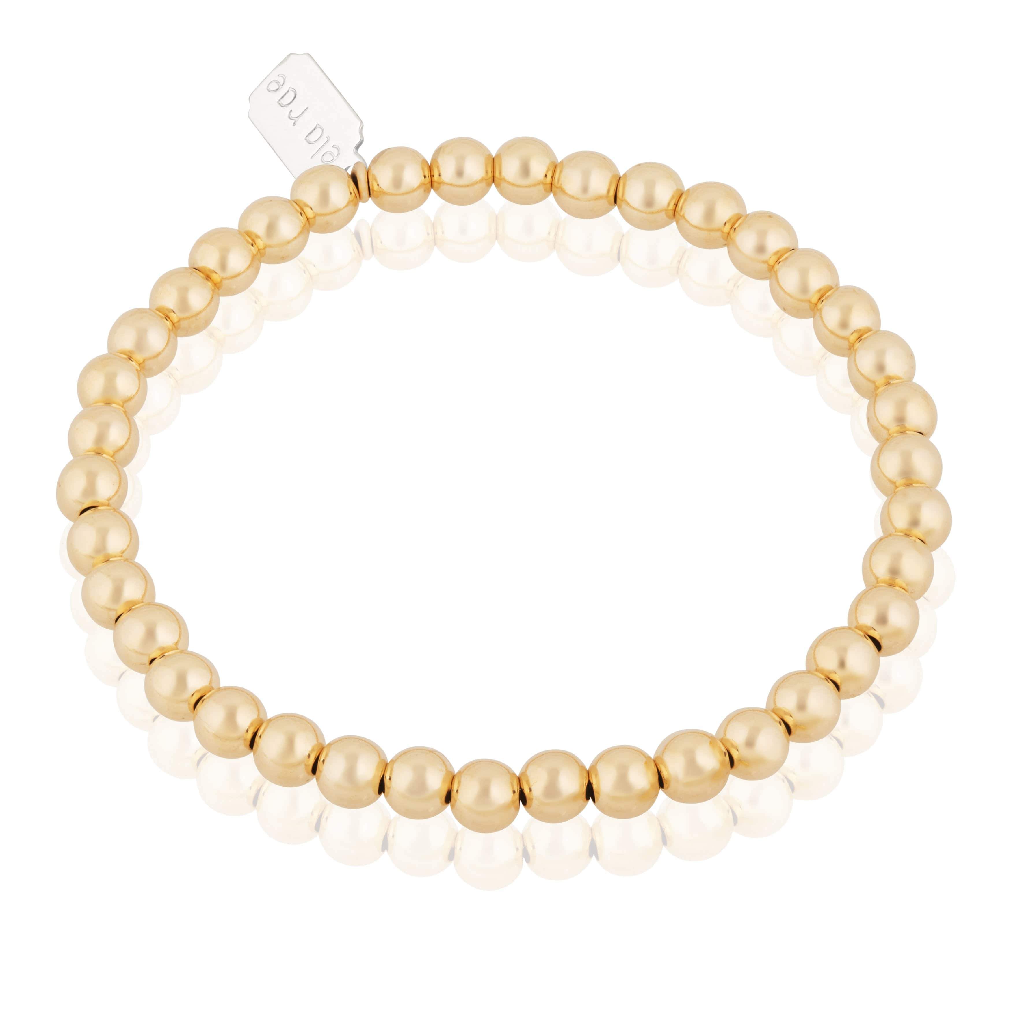 Vermeil  stretch ball bracelet.