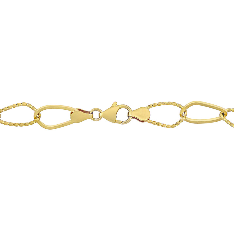 14-15 MM Cultured Freshwater Coin Pearl Station Chain Necklace in 18k Yellow Gold Plated Sterling Silver - 36 in.