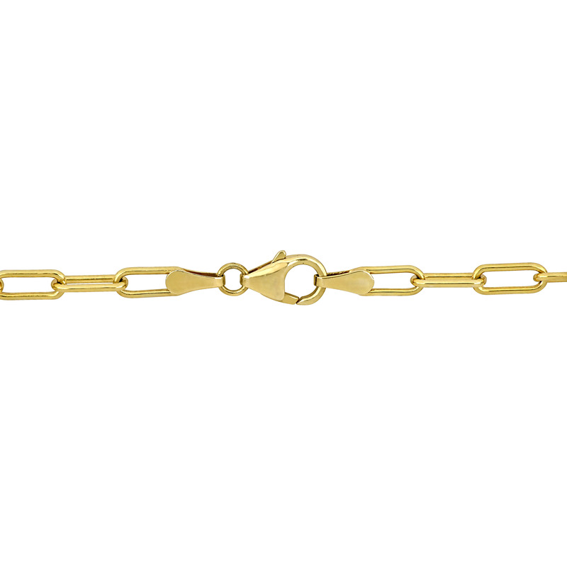 12-14 MM Cultured Freshwater Coin Pearl Station Chain Necklace in 18k Yellow Gold Plated Sterling Silver - 34 in.