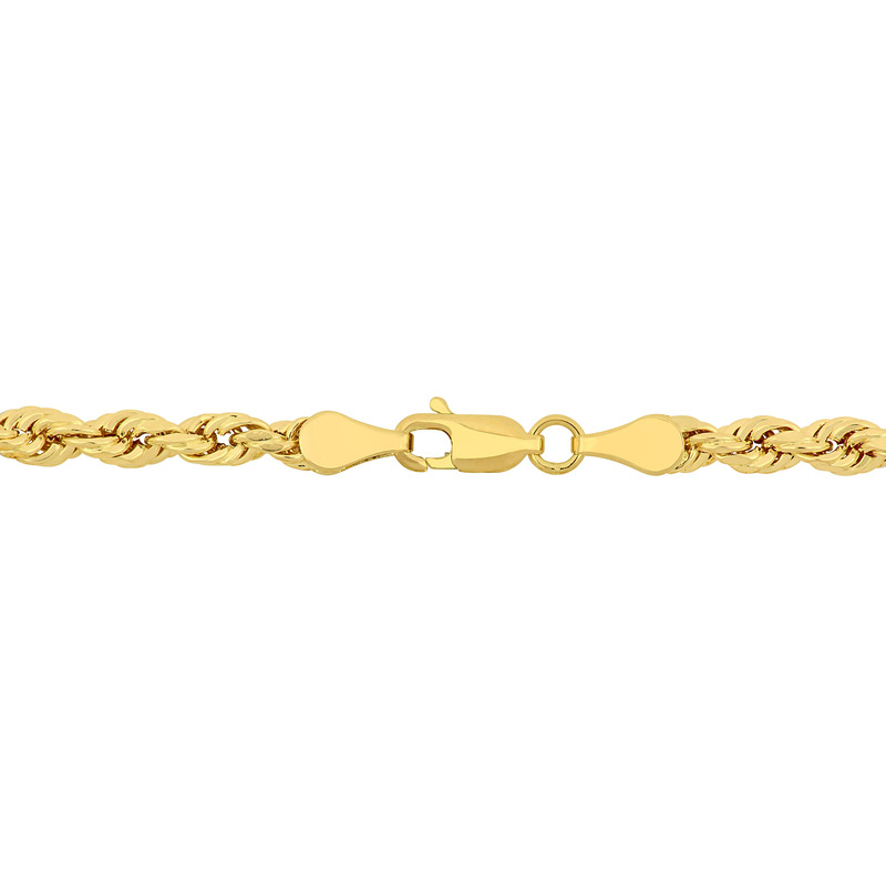 Rope Chain Bracelet in 14K Yellow Gold (4 mm/7.5 Inch)