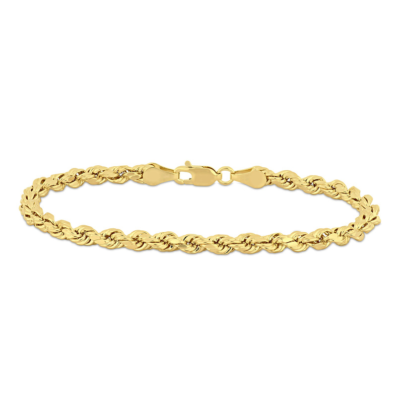 Rope Chain Bracelet in 14K Yellow Gold (4 mm/7.5 Inch)