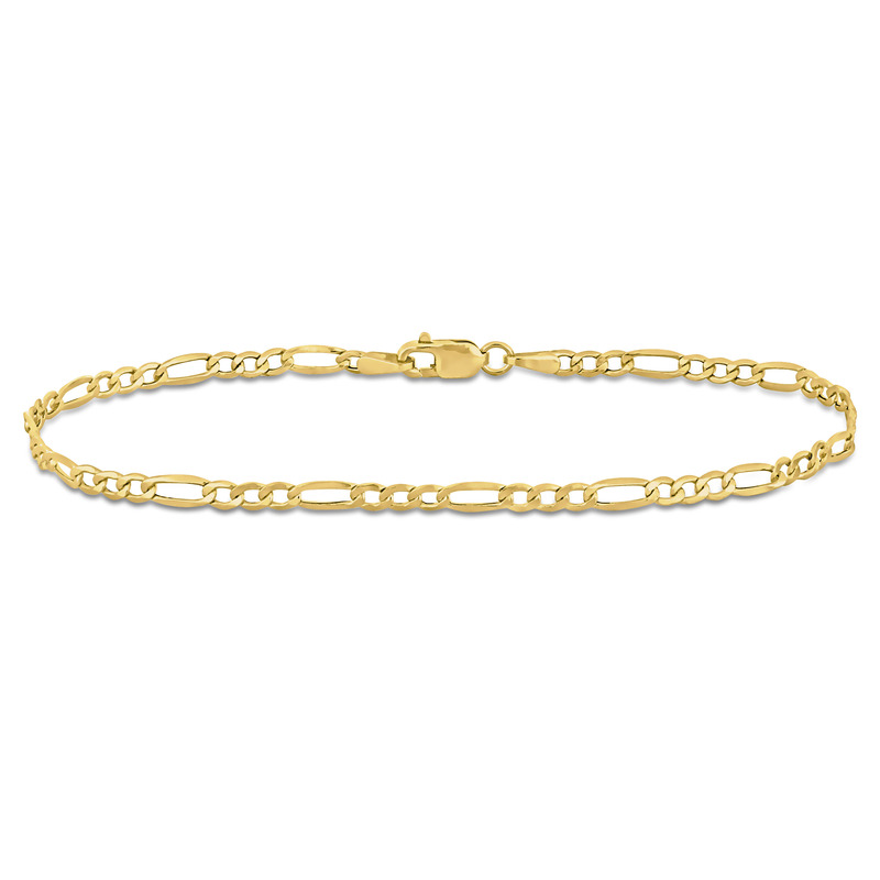 Figaro Bracelet in 10K Yellow Gold (2.5mm/ 7.5 Inch)